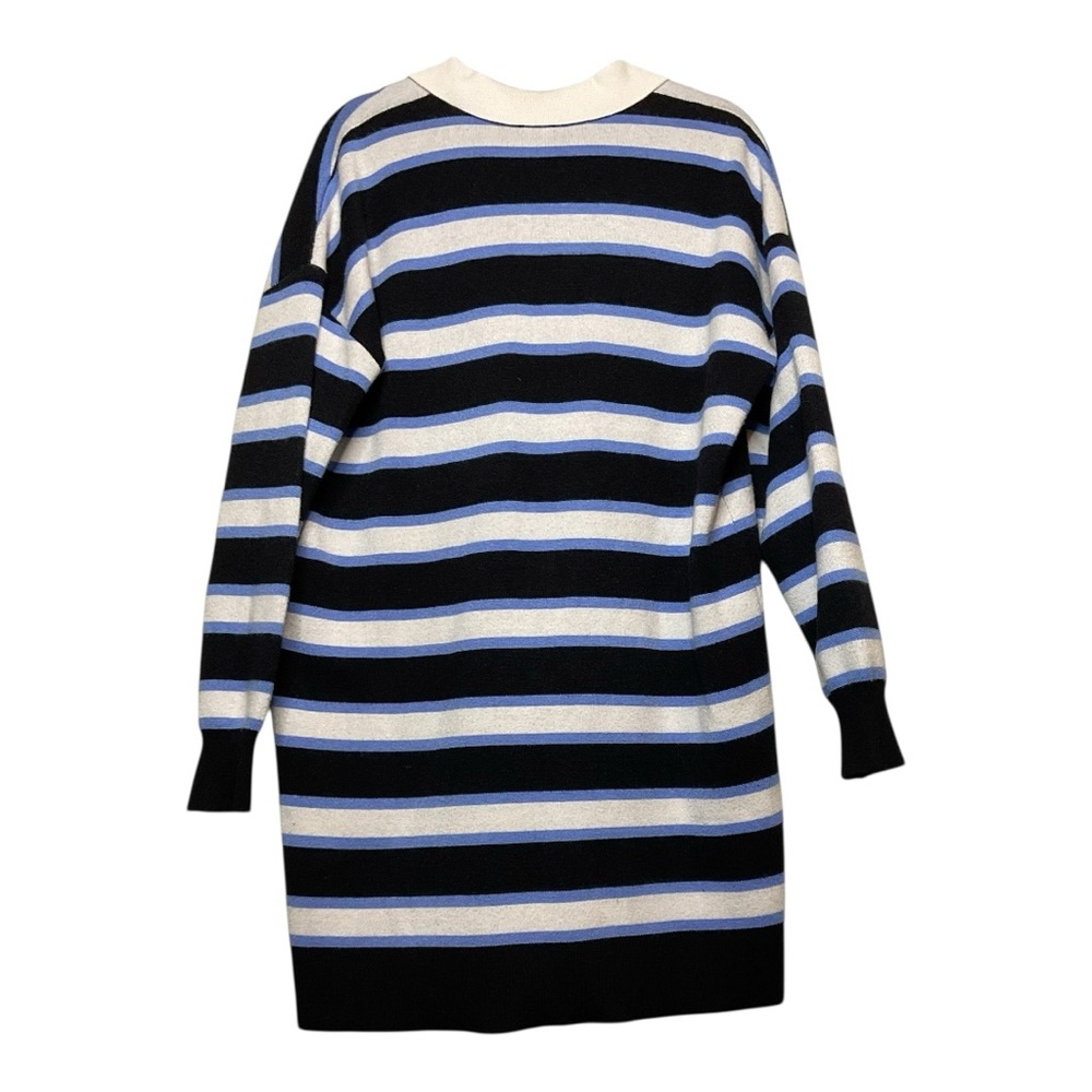Women’s Anthropologie Maeve striped, long sleeve, collared dress, size medium - Picture 2 of 4